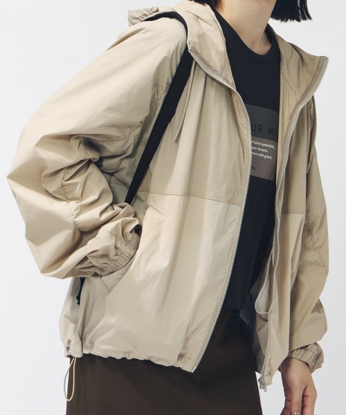 TIGORA（ティゴラ） ブルゾン ジャンバー ナイロンフードジャケット