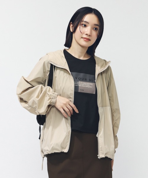 TIGORA（ティゴラ） ブルゾン ジャンバー ナイロンフードジャケット