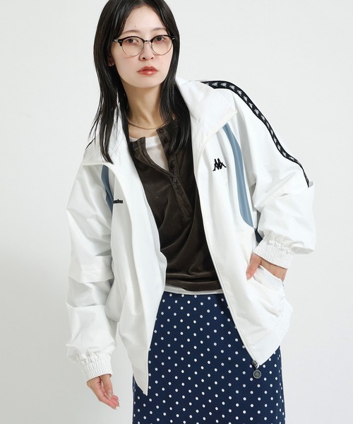 Perushu ジャージ × Kappa コラボスタンドネックブルゾン メンズ