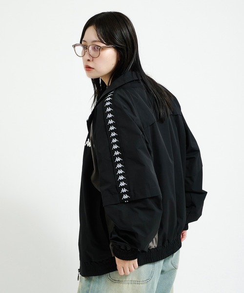 Perushu ジャージ × Kappa コラボスタンドネックブルゾン メンズ