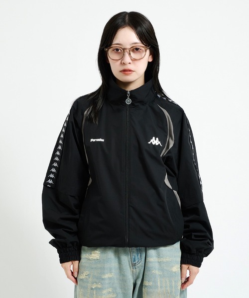 Perushu ジャージ × Kappa コラボスタンドネックブルゾン メンズ