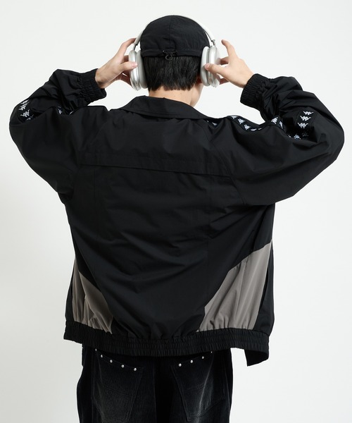 Perushu ジャージ × Kappa コラボスタンドネックブルゾン メンズ