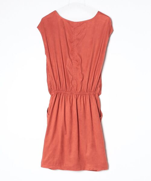 「Rouge Fonce」 半袖ワンピース FREE レッド レディース_画像2