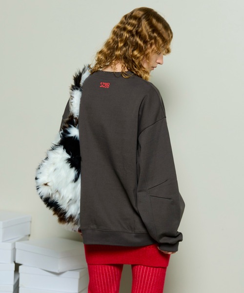 トレーナー スウェット CLASH Logo Stud Sweatshirt / CLASHロゴスタッズスウェット レディース