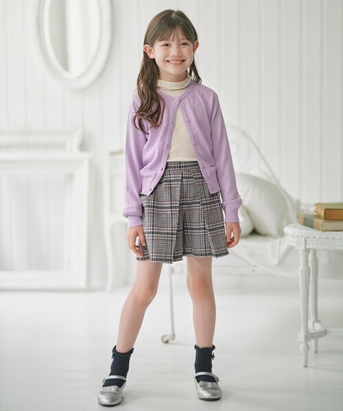 子供服150cmまとめ売り 組曲（KUMIKYOKU） パンツ 「150-160cm」レディチェック キュロット