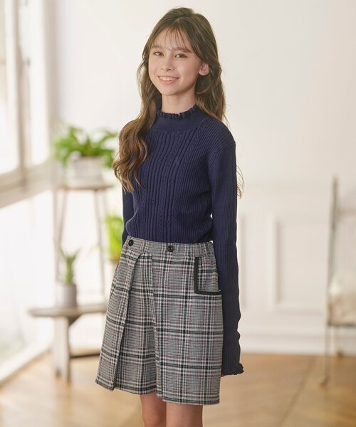 キッズ♡女の子【130〜140】32点♡子供服 まとめ売り 小学生 高学年 組曲（KUMIKYOKU） パンツ 「110-140cm」レディチェック キュロット