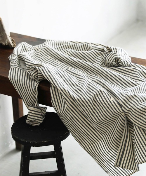 「soulberry」 長袖ワンピース 4L グレー レディース_画像2