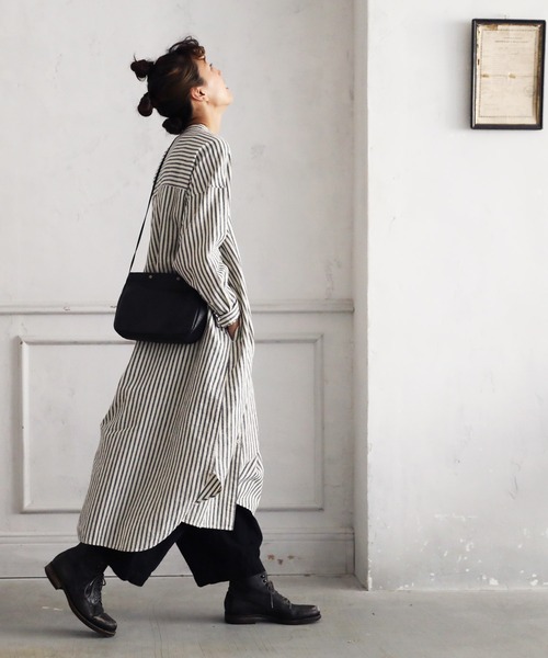 「soulberry」 長袖ワンピース 4L グレー レディース_画像6