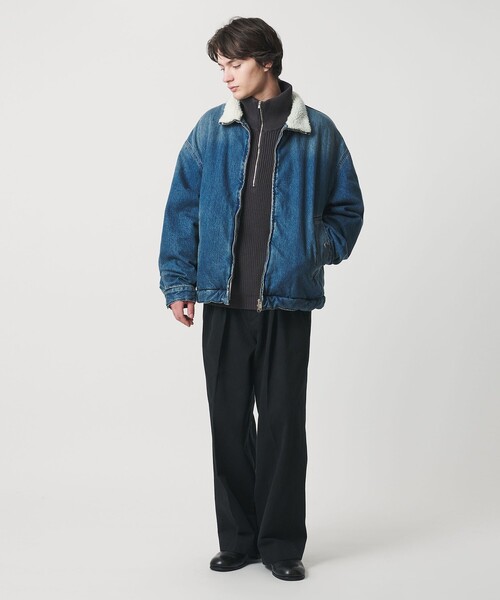 【中古品】HUGOBOOS ボアデニムジャケット ブルゾン ヒューゴボス HUGO BOSS 極暖ボア デニムジャケット Gジャン ブルゾン