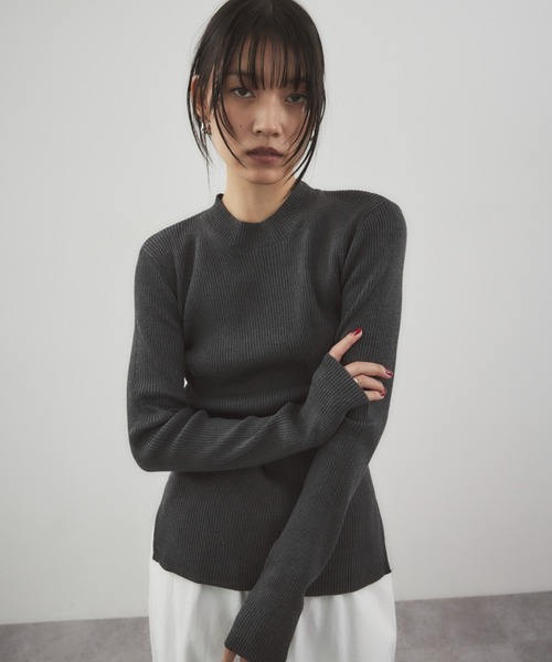 HANNE ニット セーター バックオープンリブニット レディース