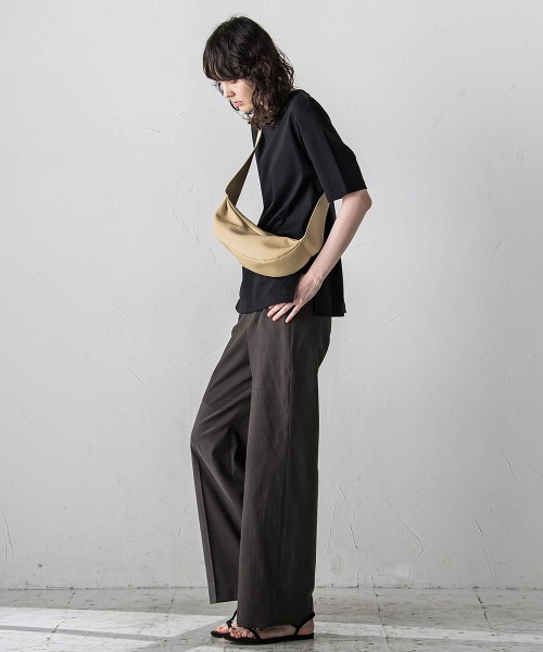 「la.f…」 半袖Tシャツ 9号 カーキ レディース_画像8