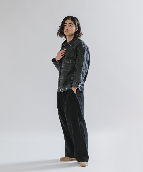 デニムジャケット gジャン SKEWed/スキュー ストーンウォッシュ加工 1st デニム エルドラド・ジャケット メンズ レディースの画像
