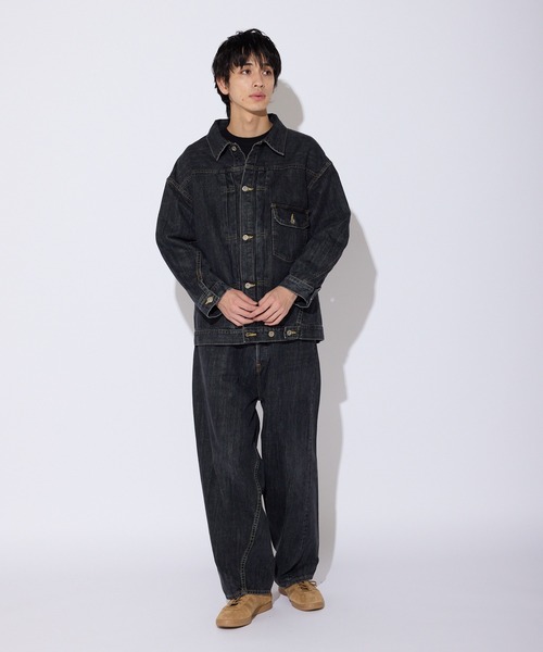 SKEWed（スキュー） デニムジャケット gジャン ストーンウォッシュ加工