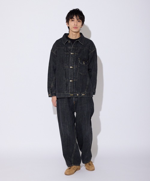 デニムジャケット gジャン SKEWed/スキュー ストーンウォッシュ加工 1st デニム エルドラド・ジャケット メンズ レディースの画像