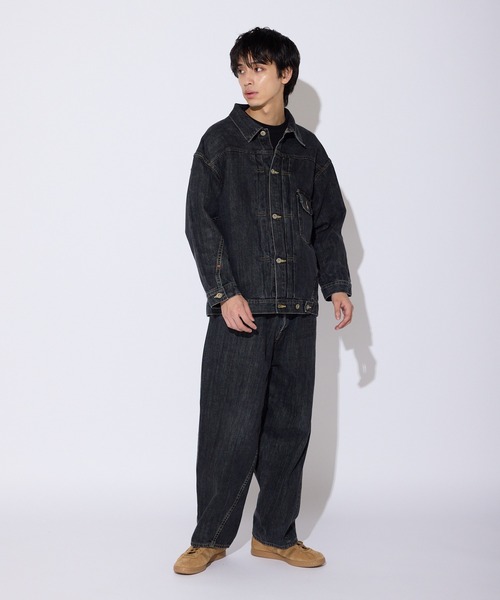 デニムジャケット gジャン SKEWed/スキュー ストーンウォッシュ加工 1st デニム エルドラド・ジャケット メンズ レディースの画像