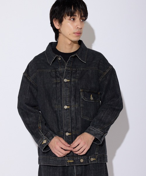 SKEWed（スキュー） デニムジャケット gジャン ストーンウォッシュ加工