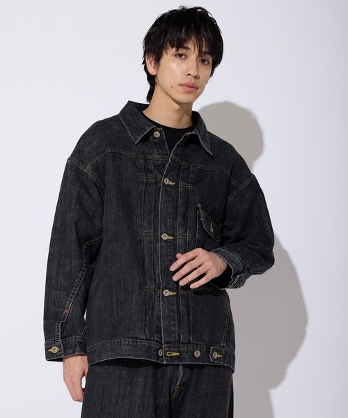 SKEWed（スキュー） デニムジャケット gジャン ストーンウォッシュ加工