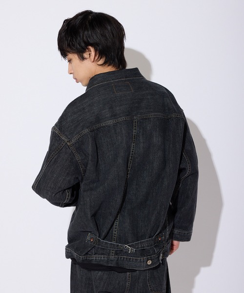 デニムジャケット gジャン SKEWed/スキュー ストーンウォッシュ加工 1st デニム エルドラド・ジャケット メンズ レディースの画像