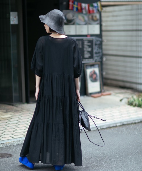 「ROSE BUD」 半袖ワンピース FREE グリーン レディース_画像3