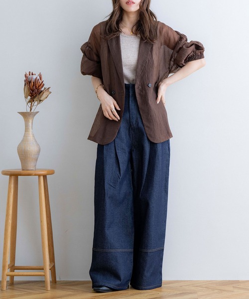 「NOAHL」 ジャケット FREE オリーブ レディース_画像7