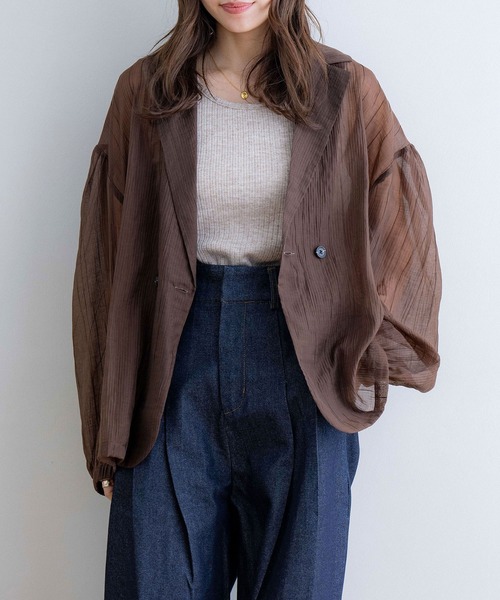 「NOAHL」 ジャケット FREE オリーブ レディース_画像8