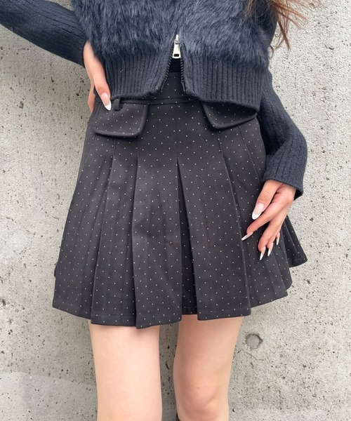 3.3 FIELD TRIP スカート 3.3 Field Trip／ドット微起毛スカートパンツ