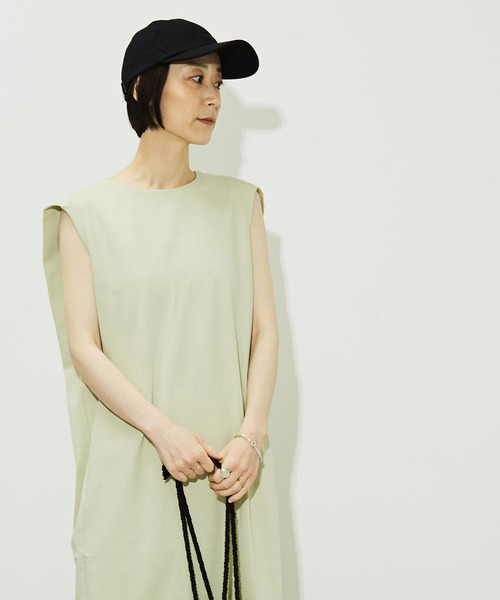 「CONVERSE TOKYO」 ノースリーブワンピース - ブラック レディース_画像4