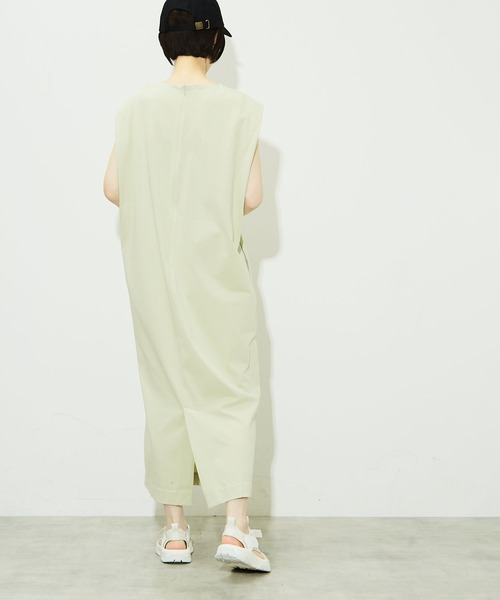 「CONVERSE TOKYO」 ノースリーブワンピース - ブラック レディース_画像6