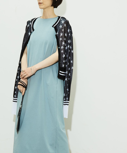 「CONVERSE TOKYO」 ノースリーブワンピース - ブラック レディース_画像10