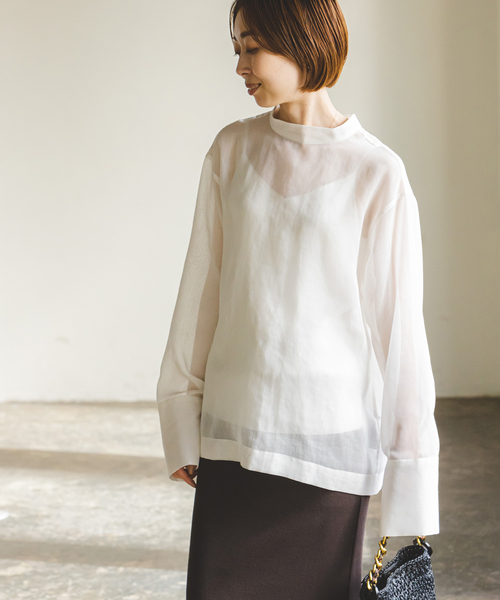 NOBLE（ノーブル） 長袖ブラウス - ホワイト レディース : ZOZOTOWN