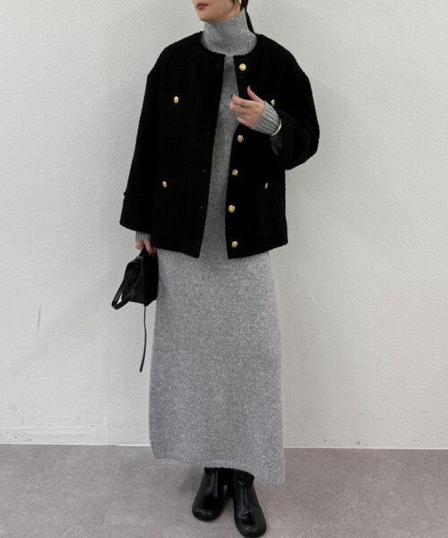 Loungedress（ラウンジドレス） ワンピース ハイネックニット