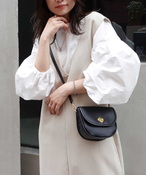 「CORNERS」 長袖ワンピース M オフホワイト レディース_画像4