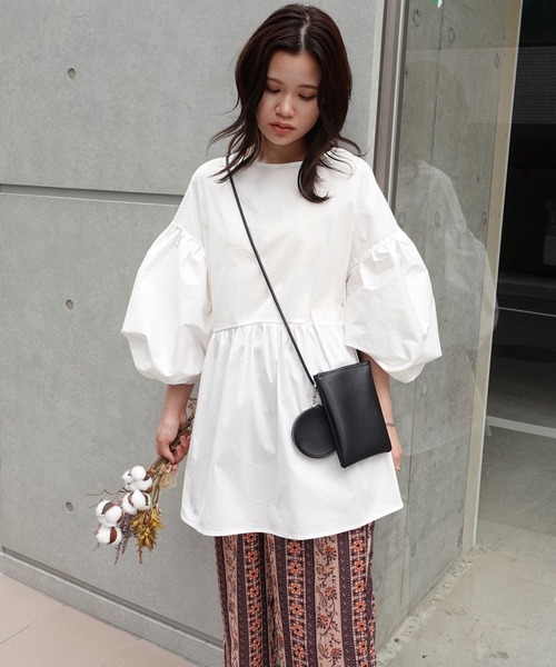 「CORNERS」 長袖ワンピース M オフホワイト レディース_画像5