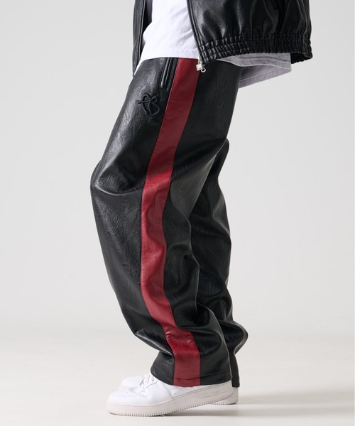 FUBU（フブ） パンツ ブランド Faux Leather Track Pants / フェイク