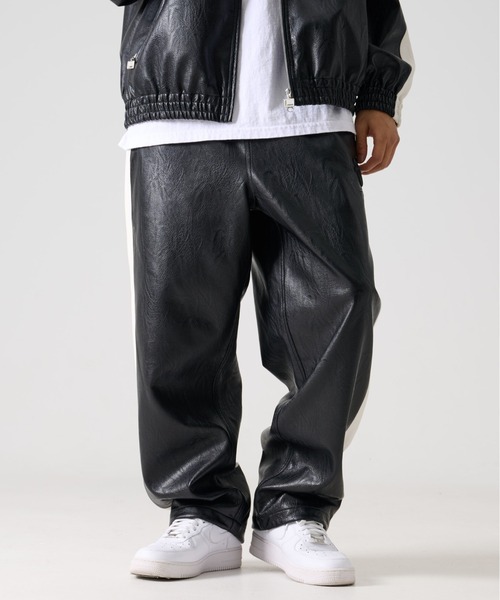 FUBU（フブ） パンツ ブランド Faux Leather Track Pants / フェイク