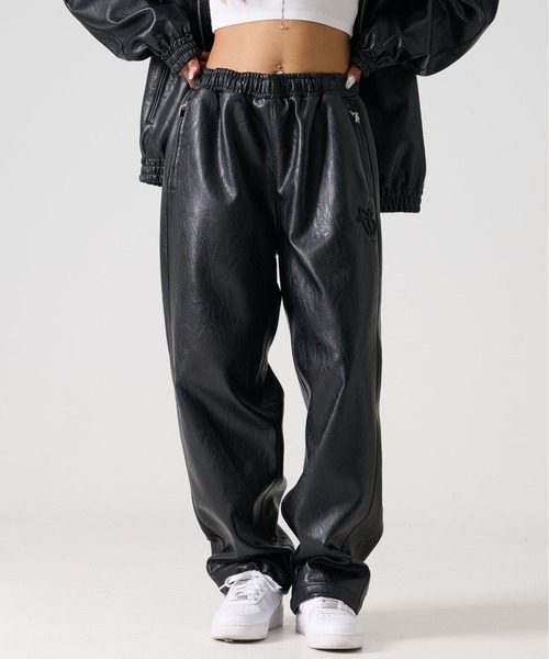 FUBU（フブ） パンツ ブランド Faux Leather Track Pants / フェイク