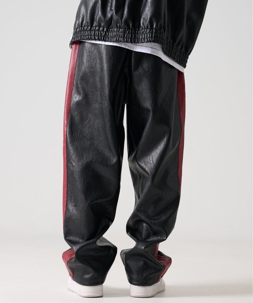 FUBU（フブ） パンツ ブランド Faux Leather Track Pants / フェイク