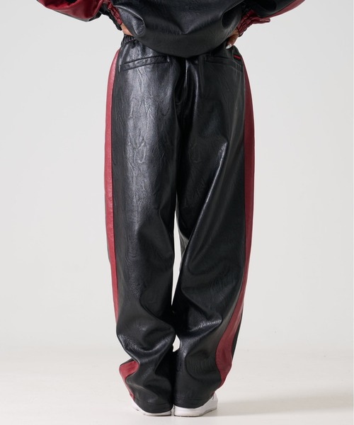 FUBU（フブ） パンツ ブランド Faux Leather Track Pants / フェイク
