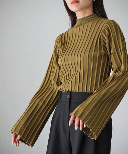 「cheriella」 長袖ニット M ワインレッド レディース_画像4