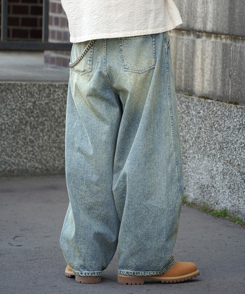 「Bleme」 デニムパンツ S ライトブルー メンズ_画像3