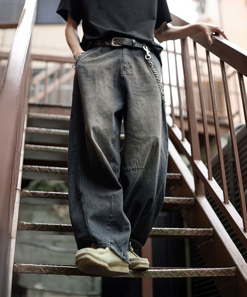 「Bleme」 デニムパンツ S ライトブルー メンズ_画像7