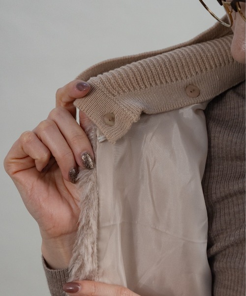 ベスト ジレ ニットフード ファーベスト レディース : ZOZOTOWN Yahoo