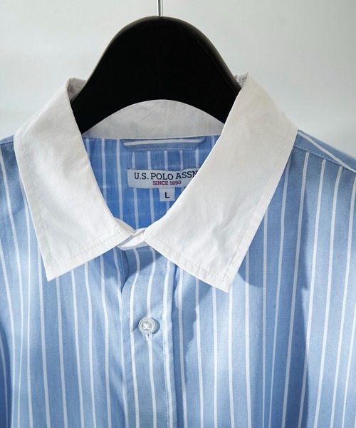 「U.S. POLO ASSN.」 半袖シャツ SMALL ブルー メンズ_画像7