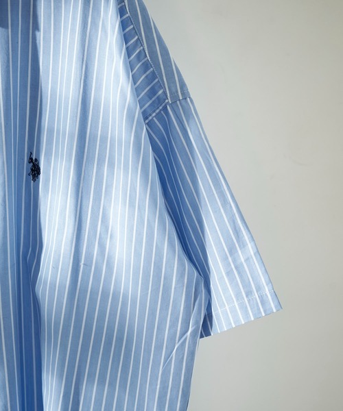 「U.S. POLO ASSN.」 半袖シャツ SMALL ブルー メンズ_画像8
