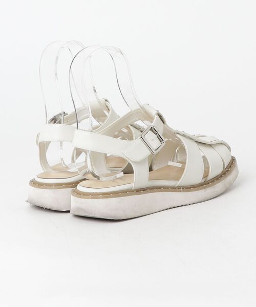 「ODETTE E ODILE」 フラットサンダル 24cm ホワイト レディース_画像2