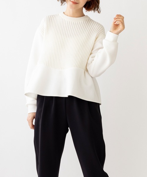 「Sono」 長袖カットソー 1 ネイビー レディース_画像5