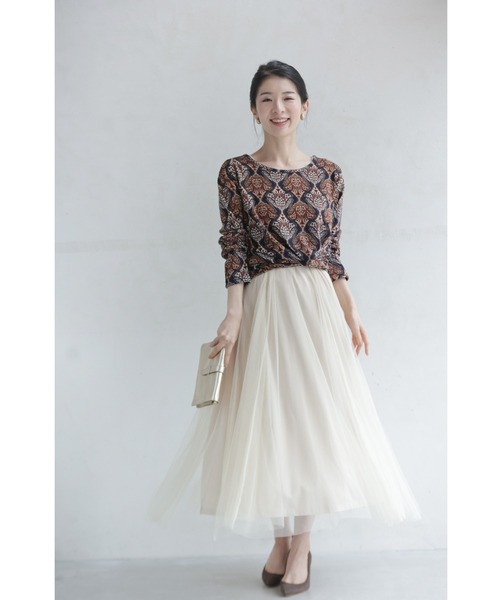 「CAWAII」 長袖カットソー FREE ブラウン レディース_画像3