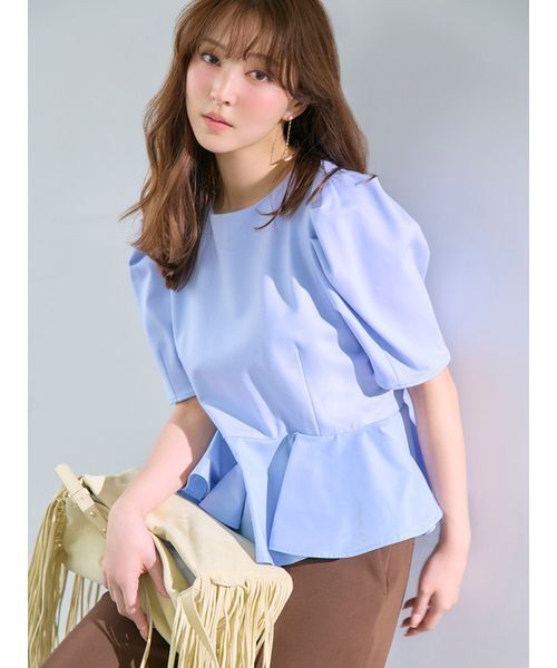 FRAY I.D（フレイ・アイディー） tシャツ ドッキングペプラム