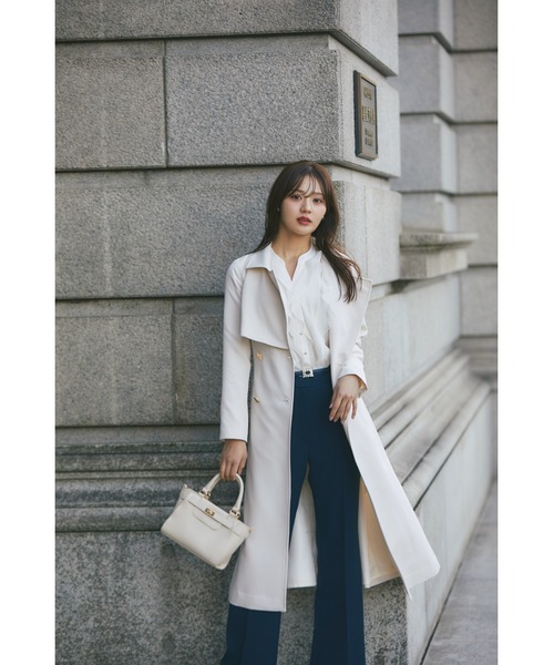 tocco closet（トッコ クローゼット） ブラウス シャツ シアーラッフル