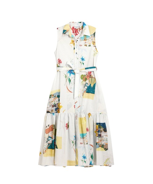 Desigual ワンピース　デジグアル Desigual（デシグアル） ワンピース ポストカードシャツワンピース